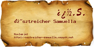 Ösztreicher Samuella névjegykártya